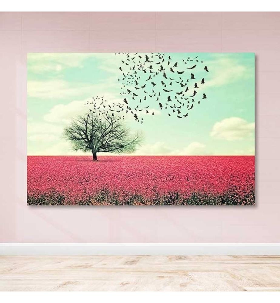 Dekoratives Leinwandbild, mehrfarbig, 100 % LEINWAND, Rahmen: 100 % HOLZ