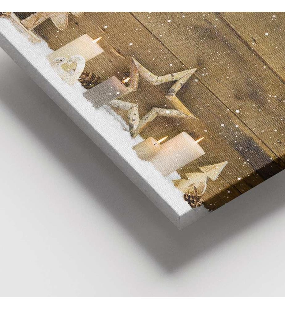 Dekoratives Leinwandbild, mehrfarbig, 100 % LEINWAND, Rahmen: 100 % HOLZ