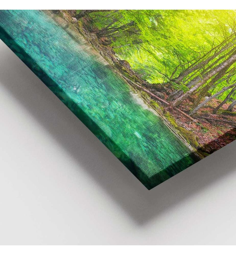 Dekoratives Leinwandbild, mehrfarbig, 100 % LEINWAND, Rahmen: 100 % HOLZ