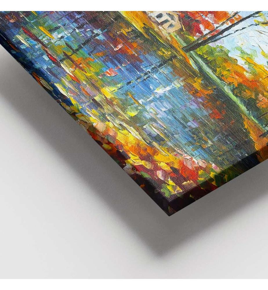 Dekoratives Leinwandbild, mehrfarbig, 100 % LEINWAND, Rahmen: 100 % HOLZ