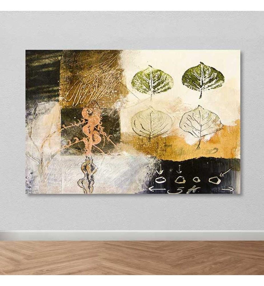 Dekoratives Leinwandbild, mehrfarbig, 100 % LEINWAND, Rahmen: 100 % HOLZ