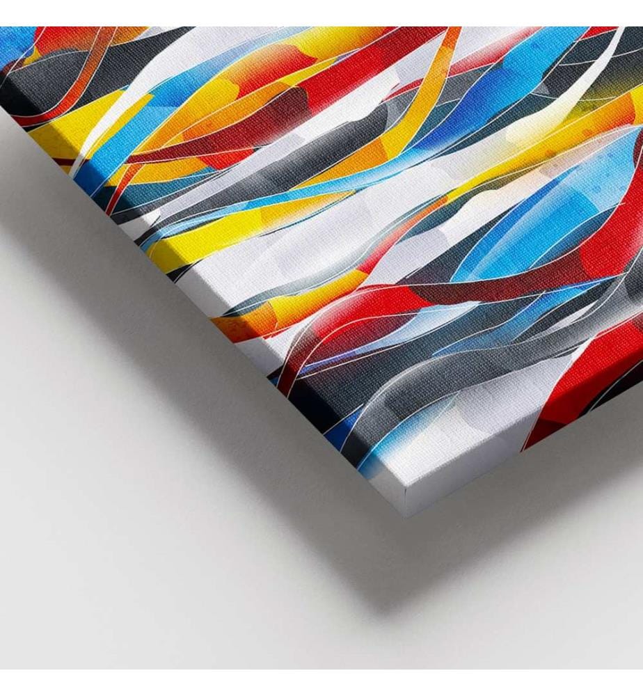 Dekoratives Leinwandbild, mehrfarbig, 100 % LEINWAND, Rahmen: 100 % HOLZ