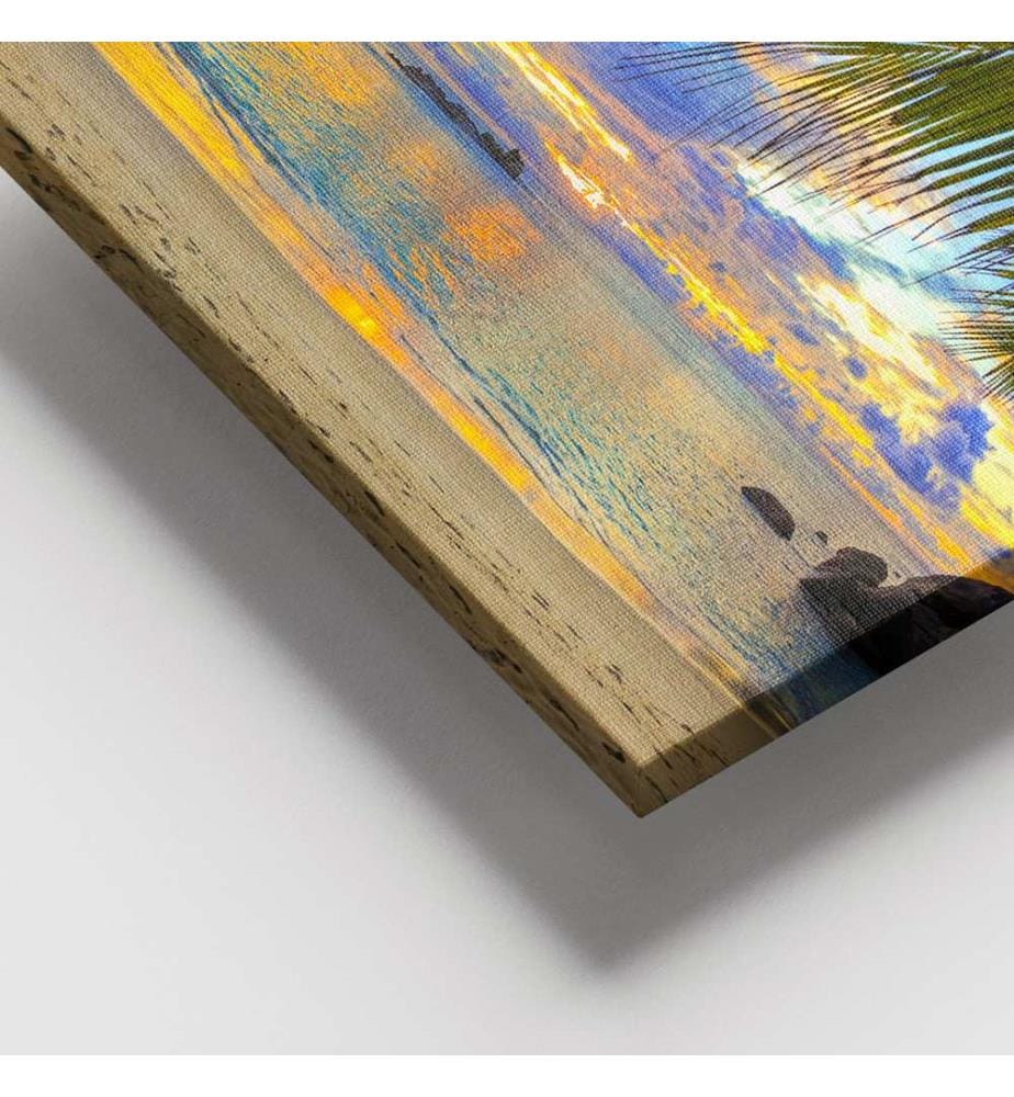 Dekoratives Leinwandbild, mehrfarbig, 100 % LEINWAND, Rahmen: 100 % HOLZ