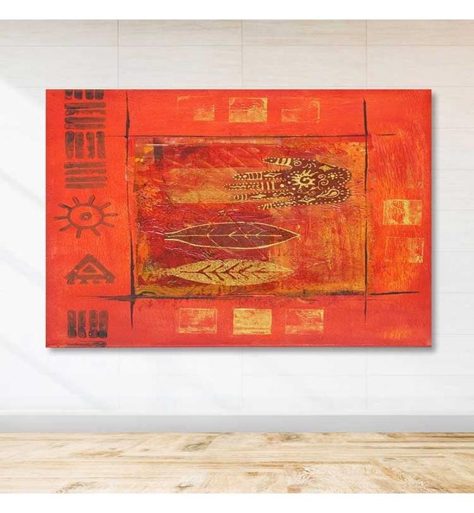 Dekoratives Leinwandbild, mehrfarbig, 100 % LEINWAND, Rahmen: 100 % HOLZ