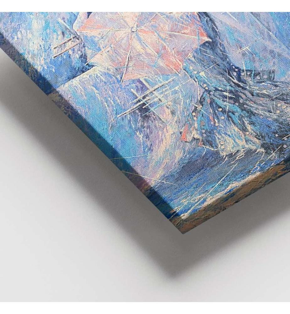 Dekoratives Leinwandbild, mehrfarbig, 100 % LEINWAND, Rahmen: 100 % HOLZ