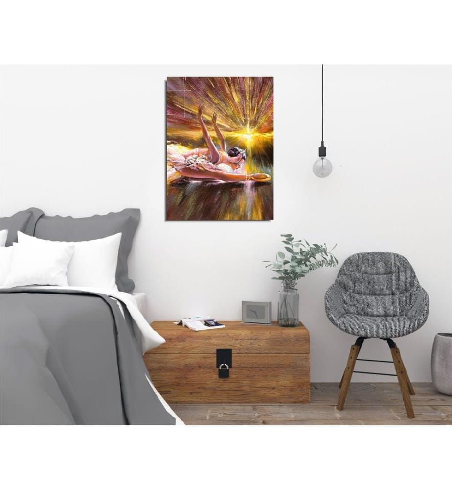 Dekoratives Leinwandbild, mehrfarbig, 100 % LEINWAND, Rahmen: 100 % HOLZ