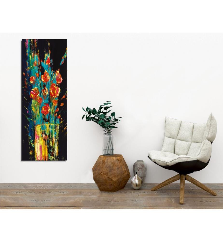 Dekoratives Leinwandbild, mehrfarbig, 100 % LEINWAND, Rahmen: 100 % HOLZ