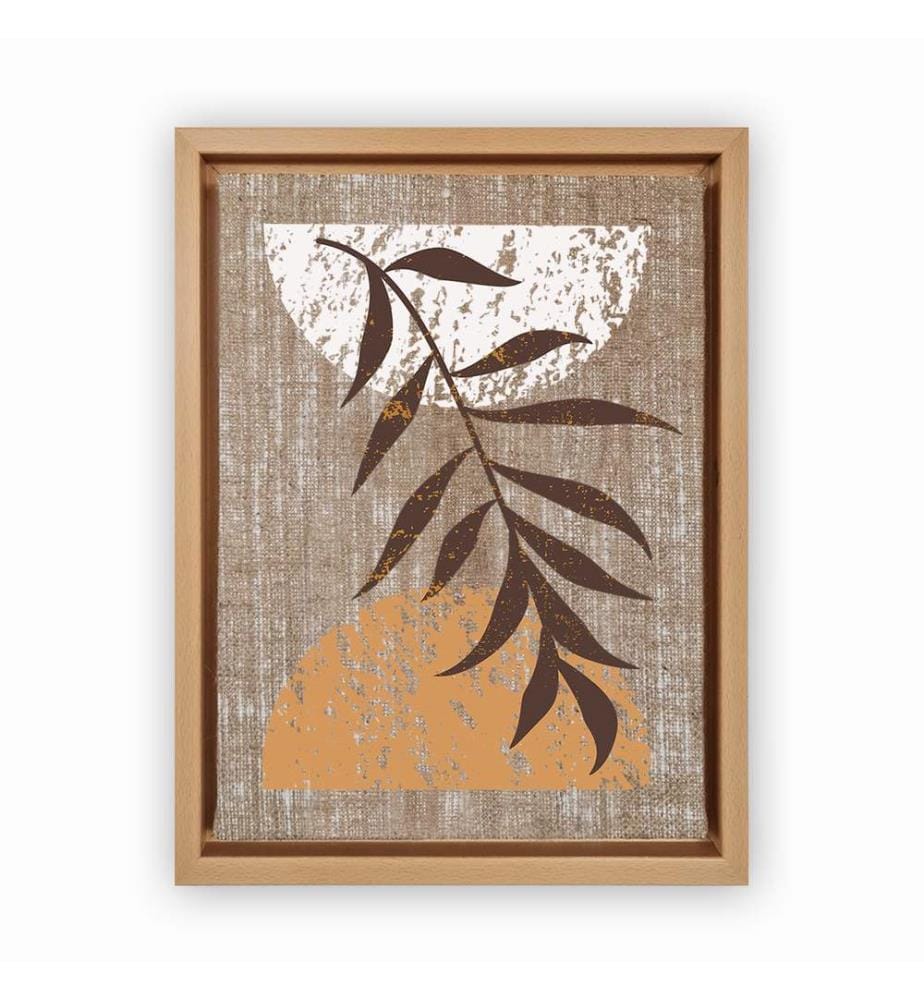 Dekoratives Leinwandbild, mehrfarbig, 100 % JUTE, Rahmen: 100 % HOLZ