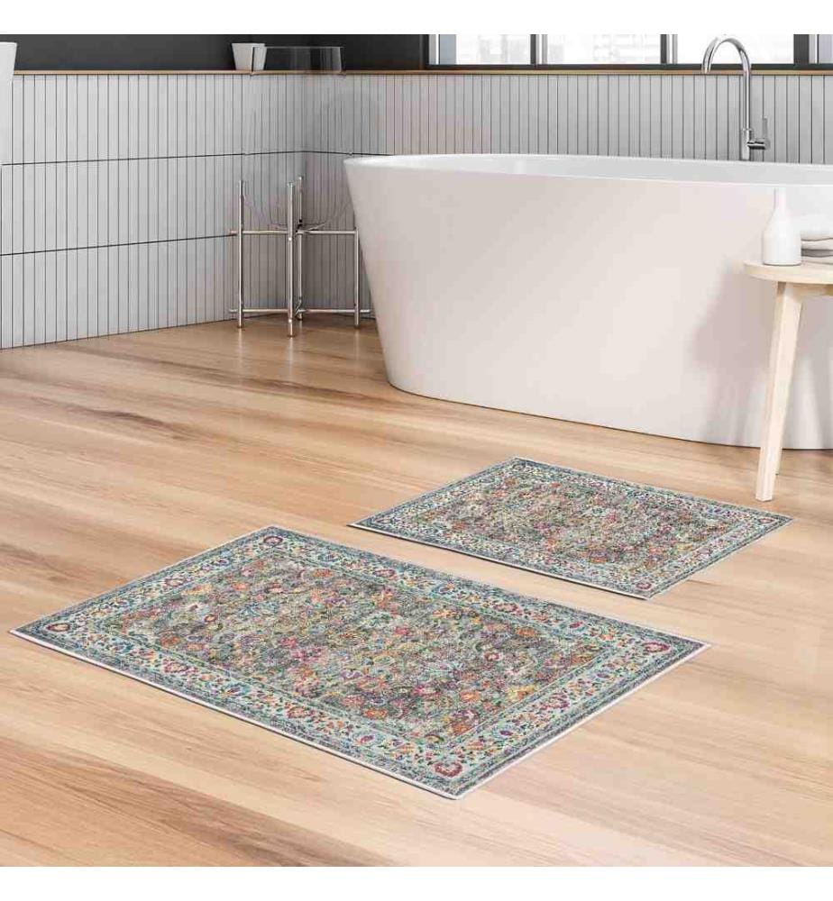 Bathmat Set, 2 Pieces, Multicolor, Polyester, 850 gr-m²