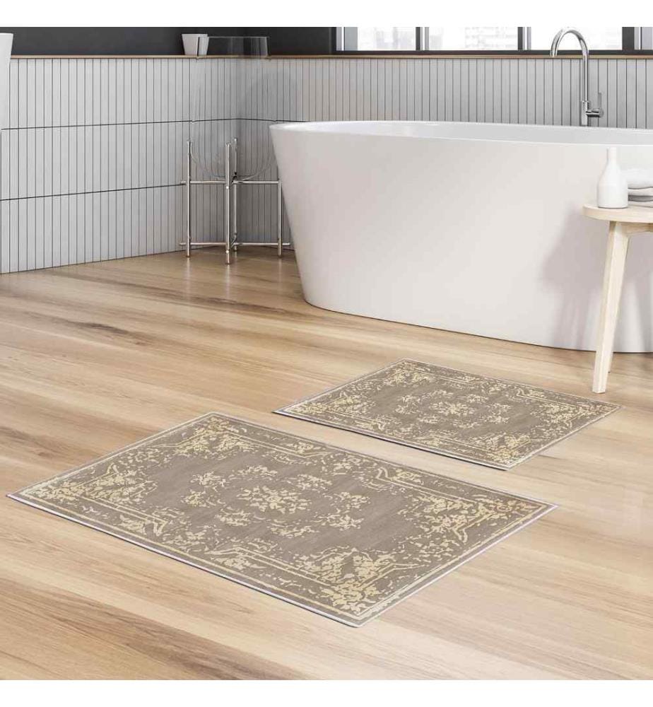 Bathmat Set, 2 Pieces, Multicolor, Polyester, 850 gr-m²