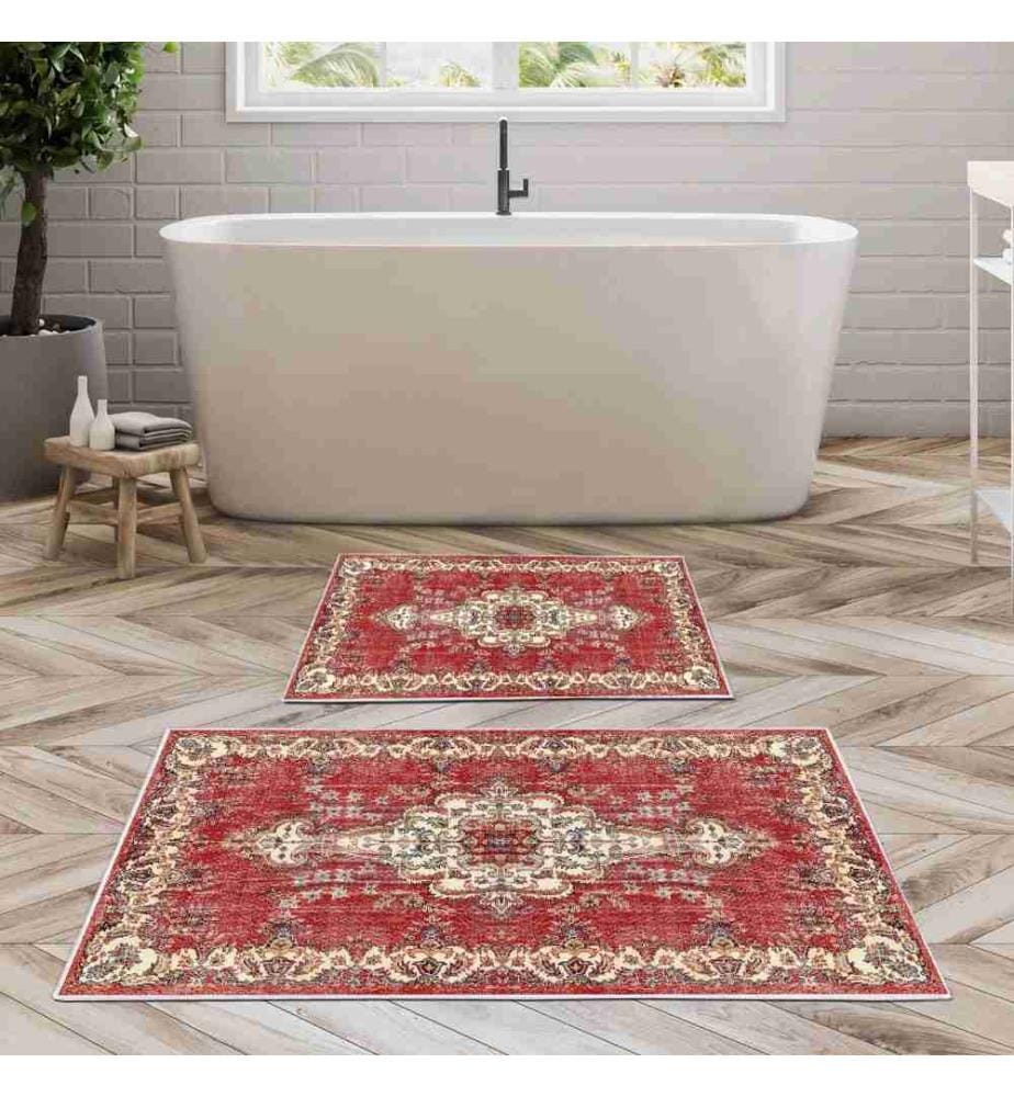 Bathmat Set, 2 Pieces, Multicolor, Polyester, 850 gr-m²