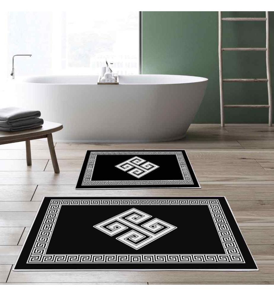 Bathmat Set, 2 Pieces, Multicolor, Polyester, 850 gr-m²