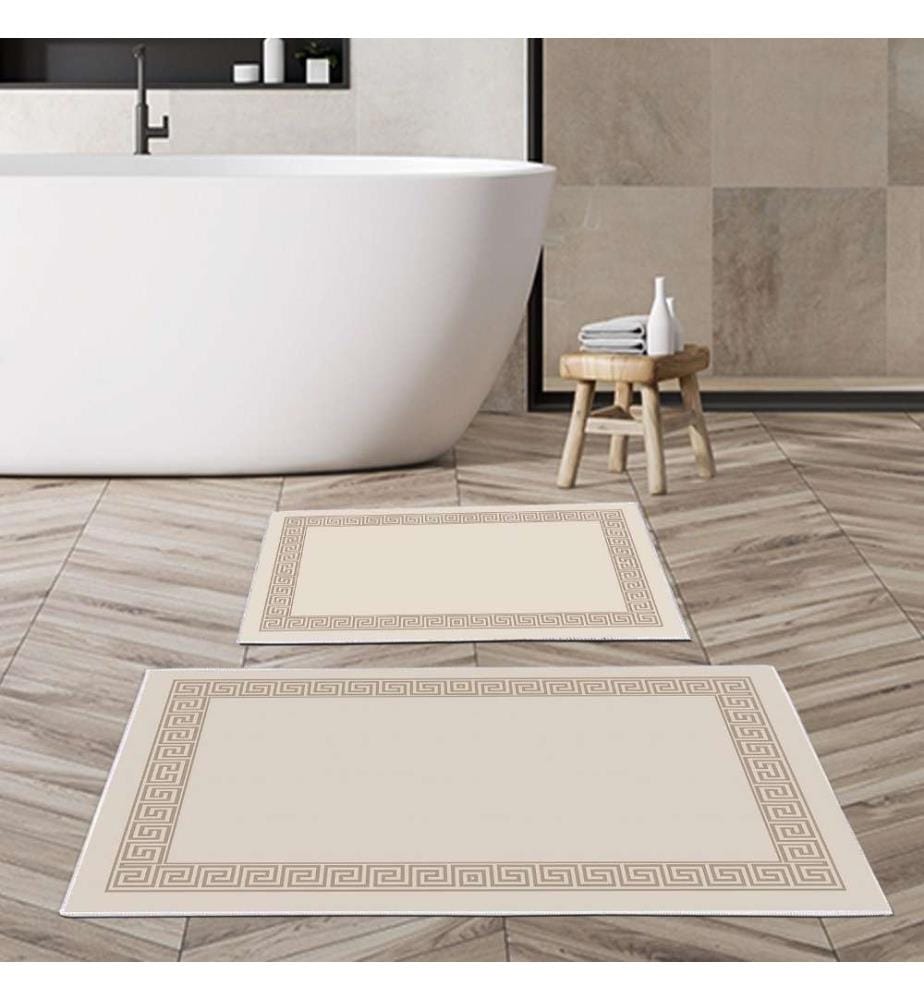 Bathmat Set, 2 Pieces, Multicolor, Polyester, 850 gr-m²