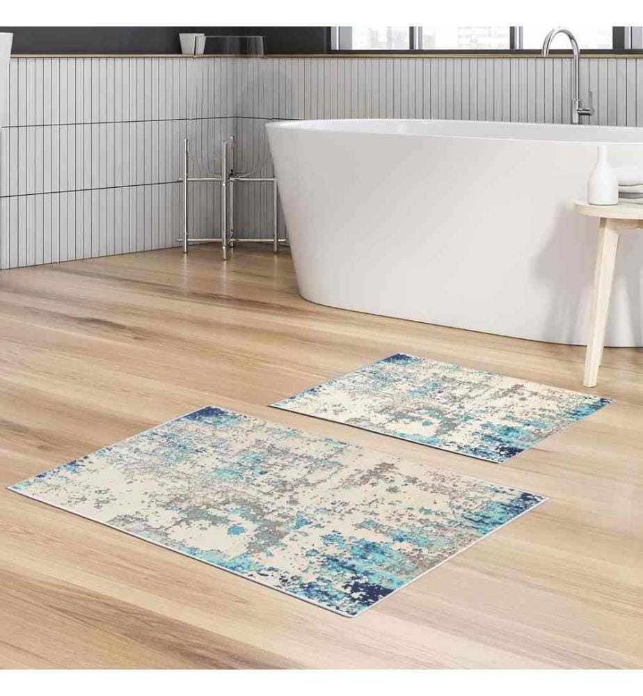 Bathmat Set, 2 Pieces, Multicolor, Polyester, 850 gr-m²