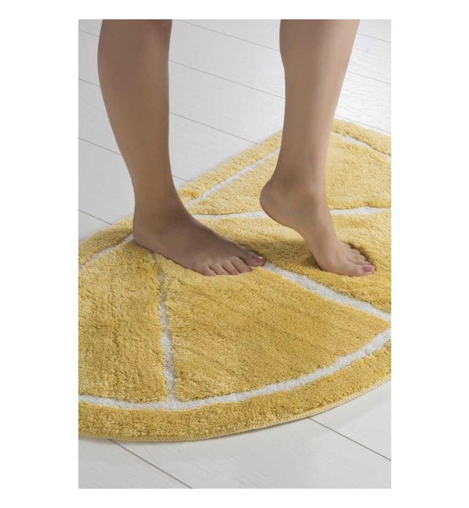 Bathmat, Yellow, Acrylic, 18-30 mm Pile Height