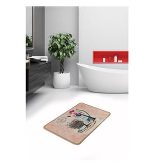 Tappeto da bagno, Multicolore, Micropoliammide, Antiallergico