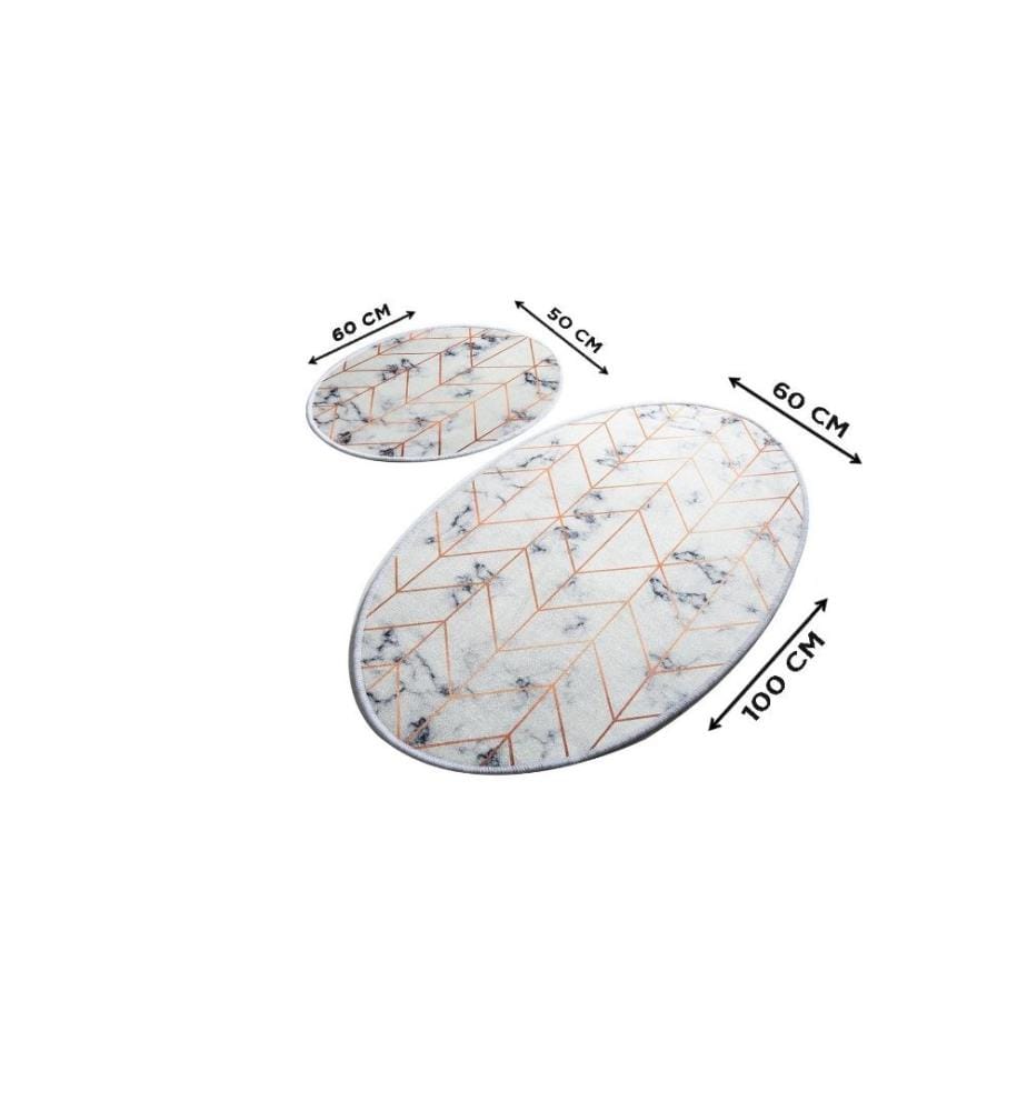 Bathmat Set, 2 Pieces, Multicolor, Micro Polyamide, Antiallergic
