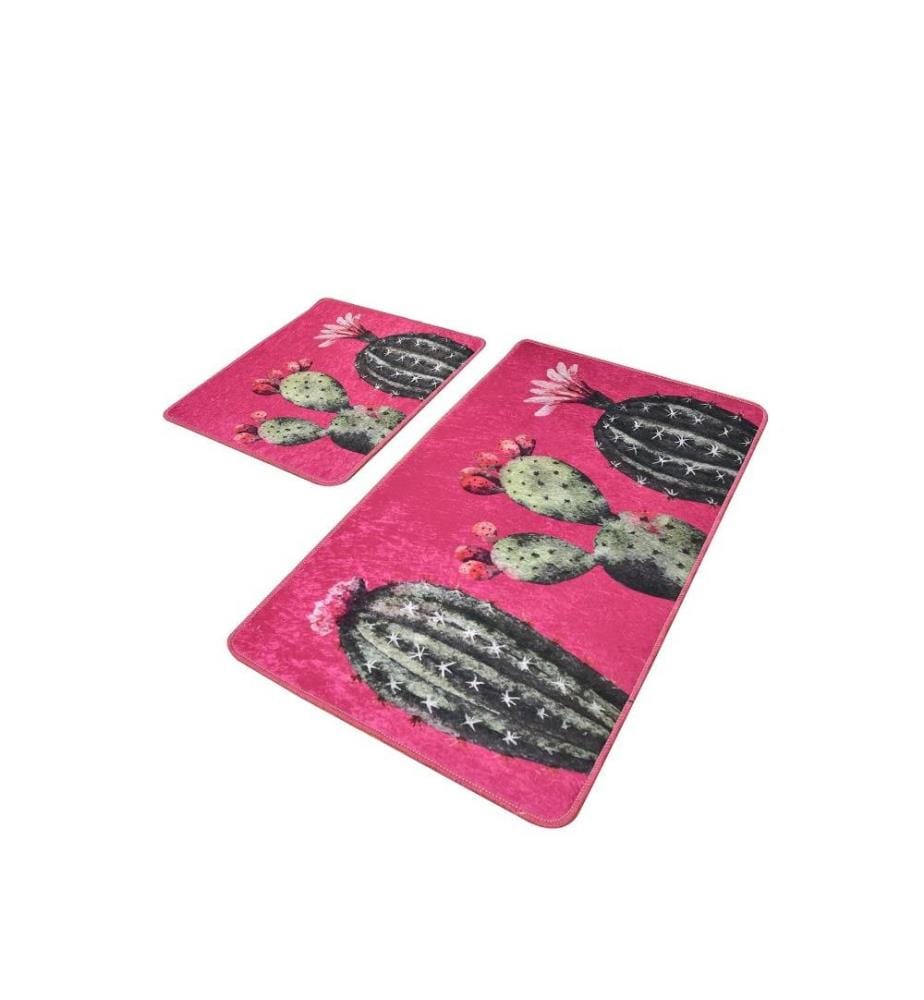 Bathmat Set, 2 Pieces, Multicolor, Micro Polyamide, Antiallergic
