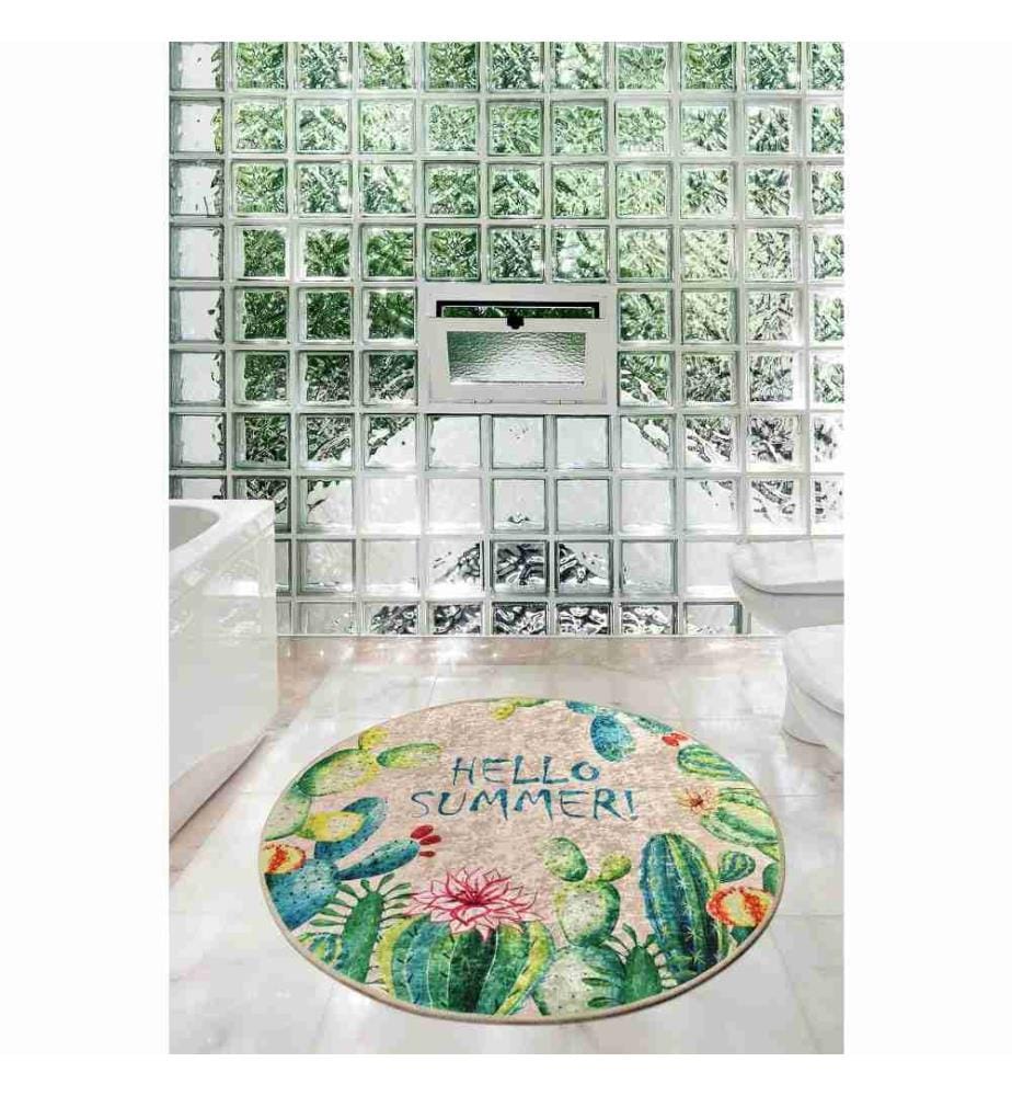Bathmat, Multicolor, Velvet Fabric, 10 mm Pile Height
