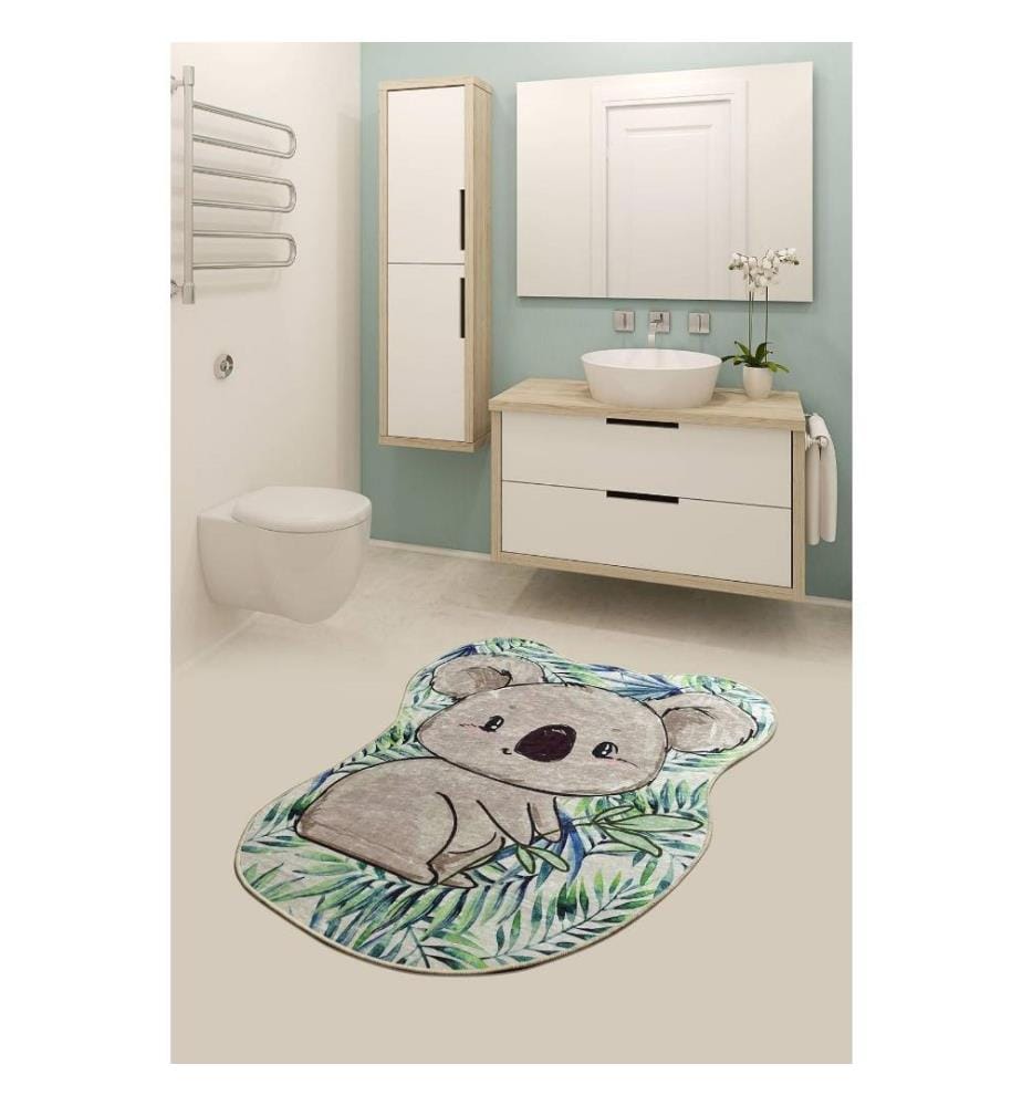 Bathmat, Multicolor, Velvet Fabric, 10 mm Pile Height