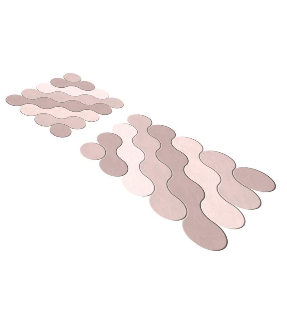 Badematten-Set, 2 Stück, Puder, Polyester, 1300 gr-m²,