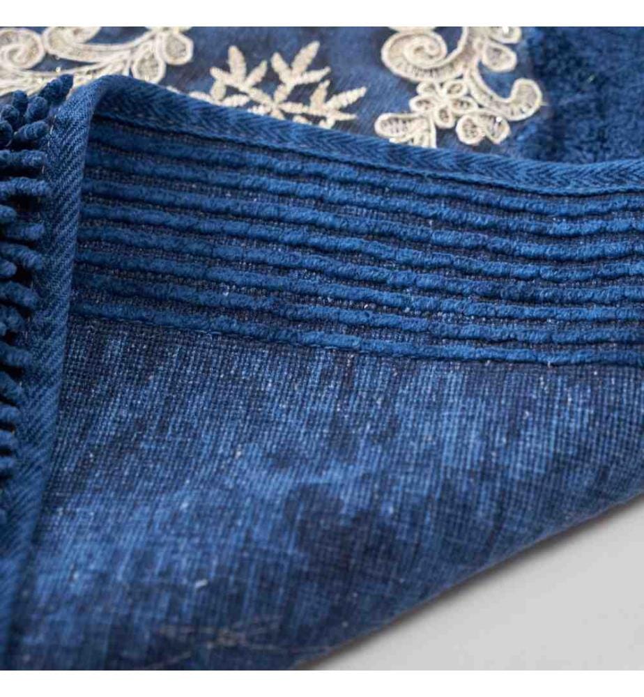 Bathmat Set, 2 Pieces, Dark Blue, Polyester, 15 mm Pile Height
