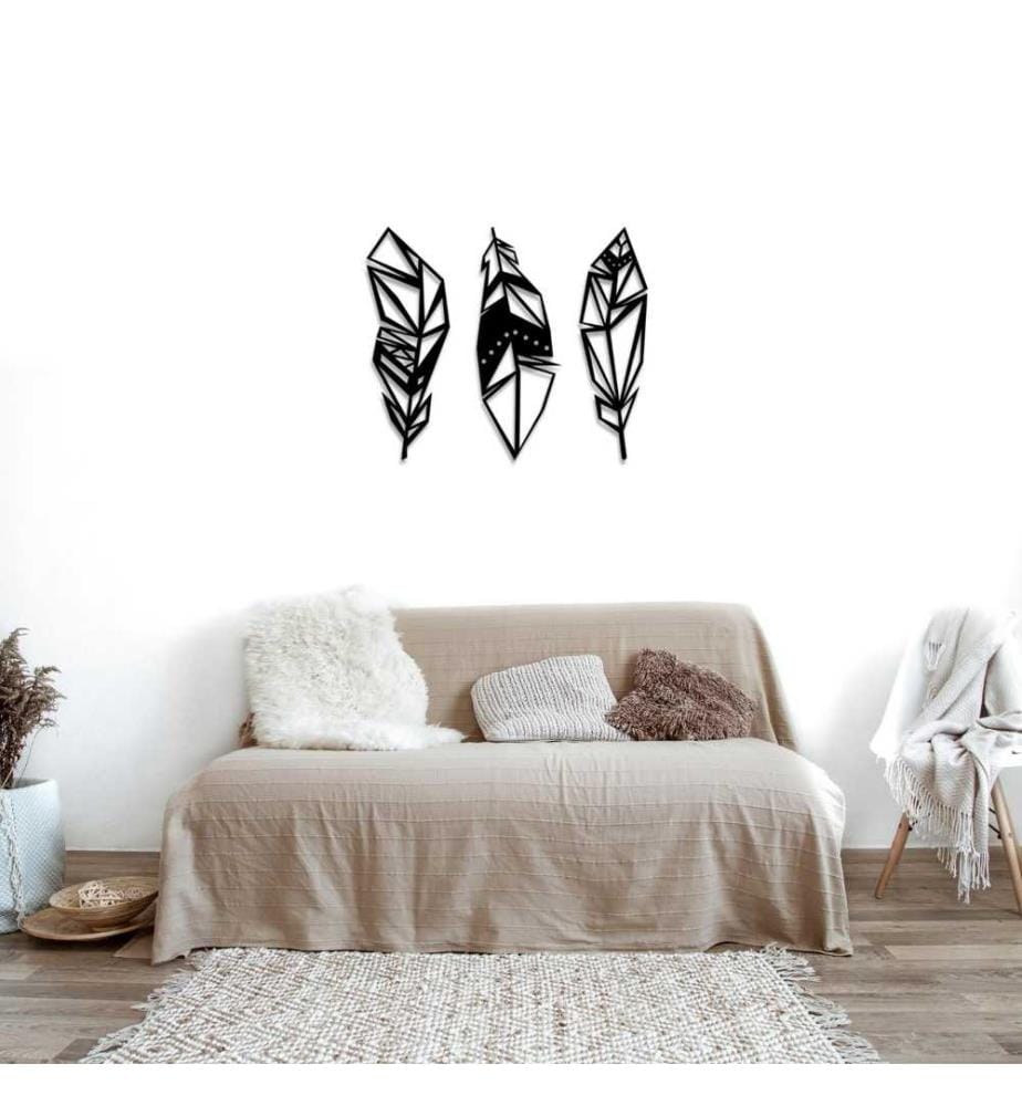 Decorative Metal Wall Accessory, Black, Metal