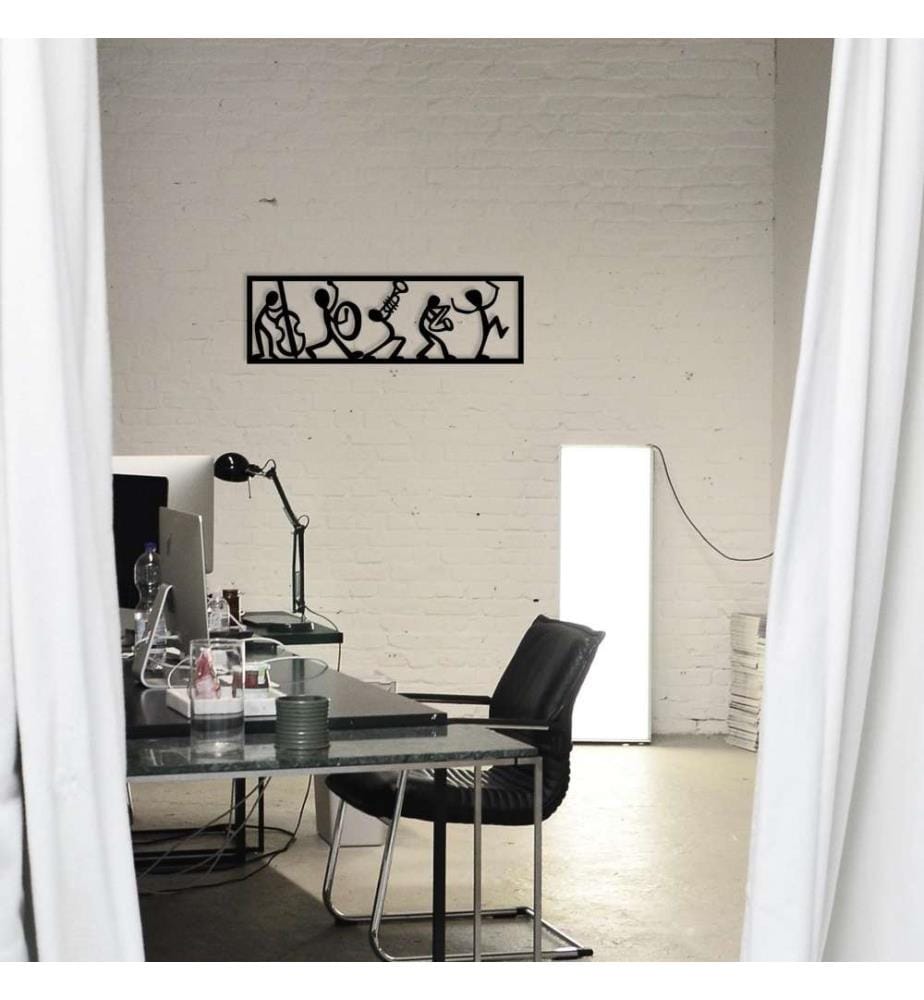 Decorative Metal Wall Accessory, Black, Metal