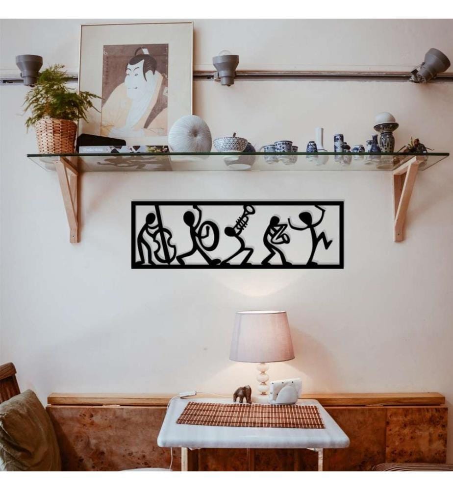 Decorative Metal Wall Accessory, Black, Metal