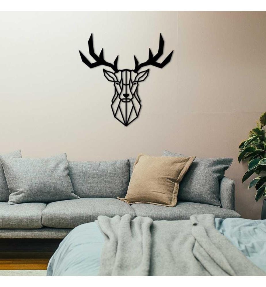 Decorative Metal Wall Accessory, Black, Metal