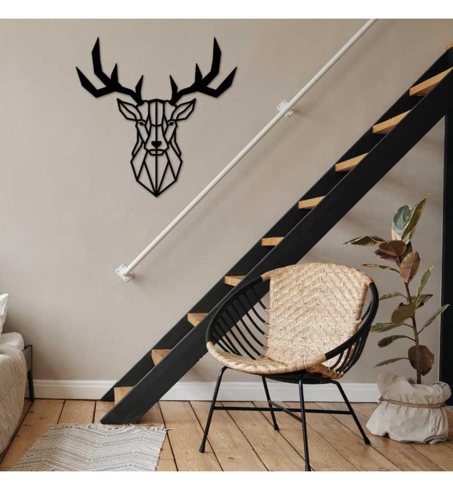 Decorative Metal Wall Accessory, Black, Metal