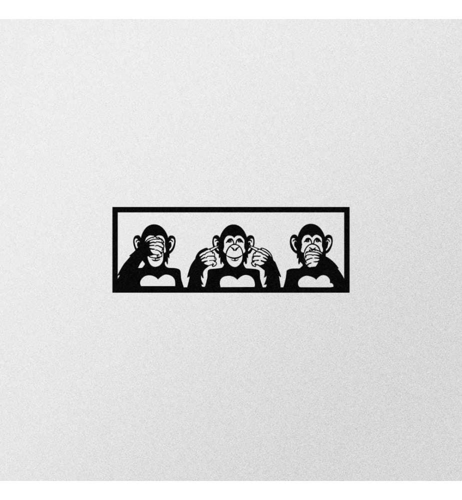 Decorative Metal Wall Accessory, Black, Metal
