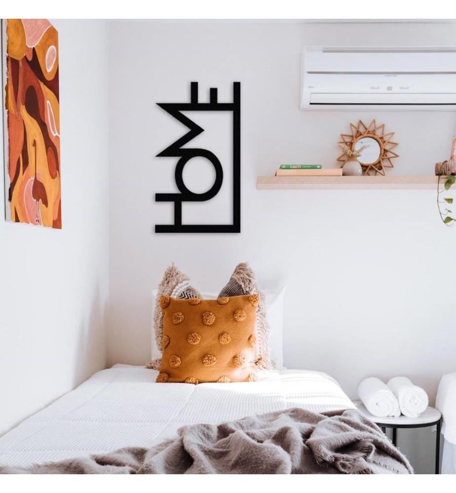 Decorative Metal Wall Accessory, Black, Metal
