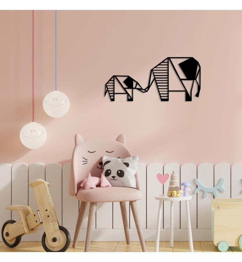 Decorative Metal Wall Accessory, Black, Metal
