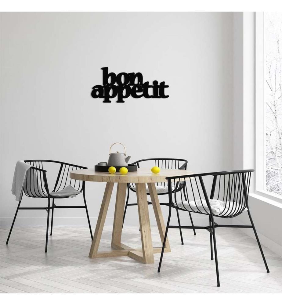Decorative Metal Wall Accessory, Black, Metal