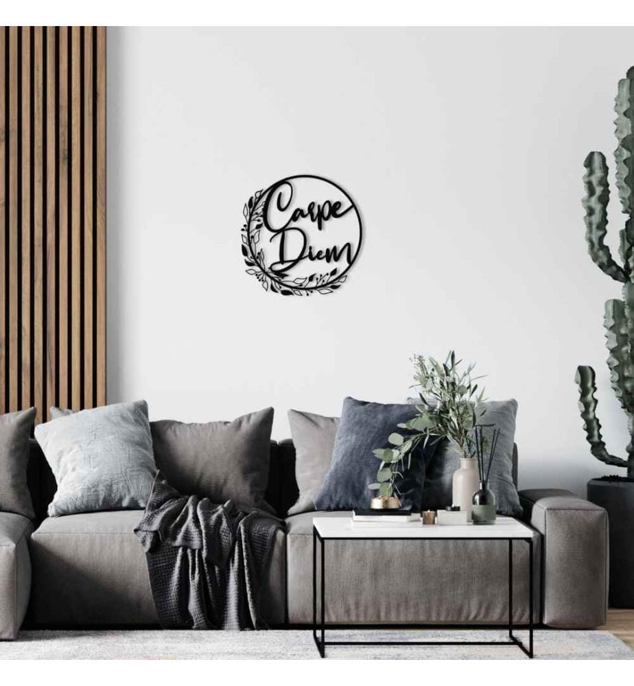 Decorative Metal Wall Accessory, Black, Metal