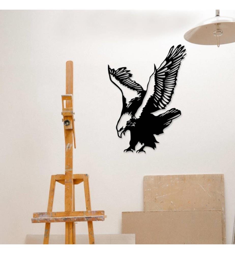 Decorative Metal Wall Accessory, Black, Metal