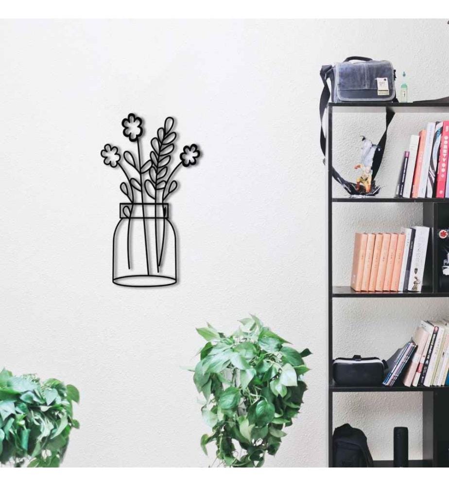 Decorative Metal Wall Accessory, Black, Metal