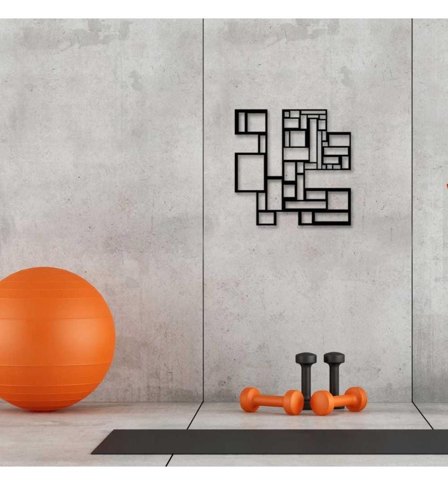 Decorative Metal Wall Accessory, Black, Metal