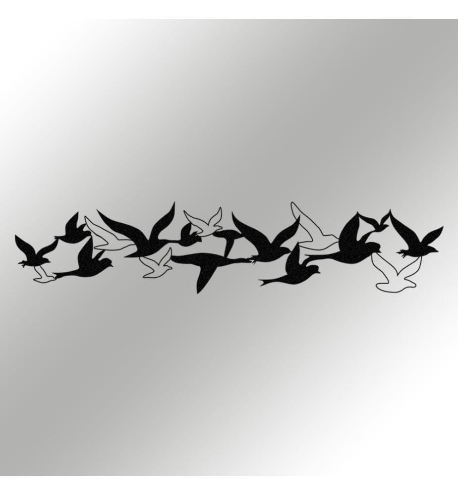 Decorative Metal Wall Accessory, Black, Metal