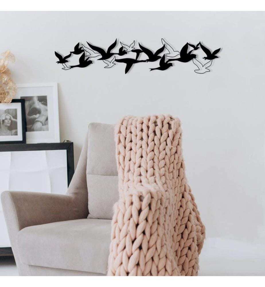 Decorative Metal Wall Accessory, Black, Metal