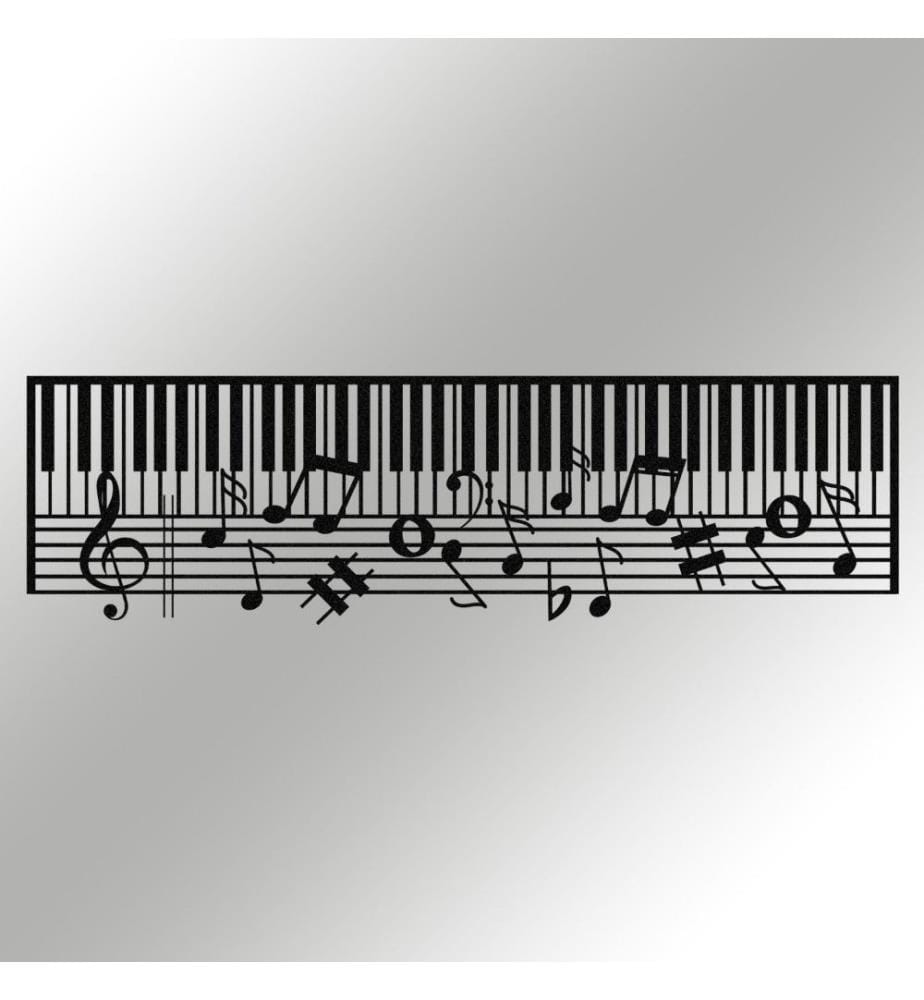 Decorative Metal Wall Accessory, Black, Metal