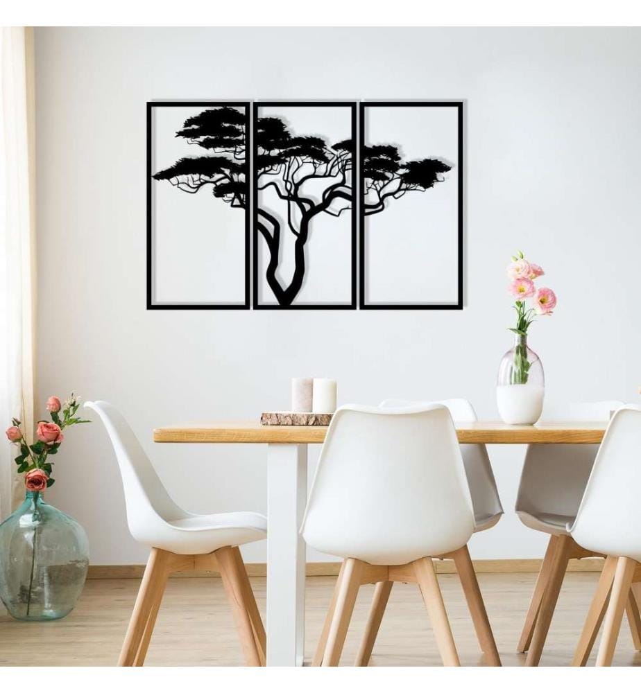 Decorative Metal Wall Accessory, Black, Metal