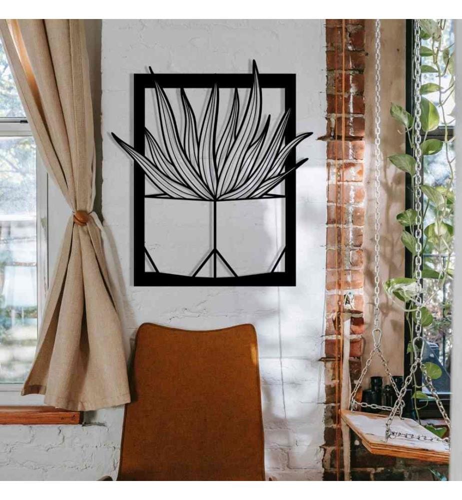 Decorative Metal Wall Accessory, Black, Metal