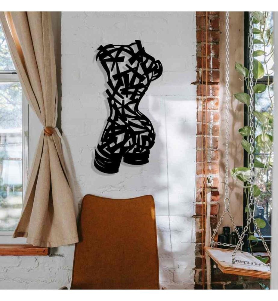 Decorative Metal Wall Accessory, Black, Metal