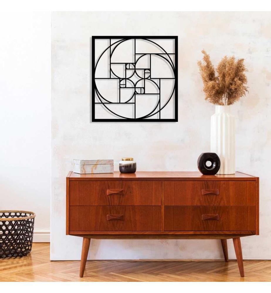 Decorative Metal Wall Accessory, Black, Metal