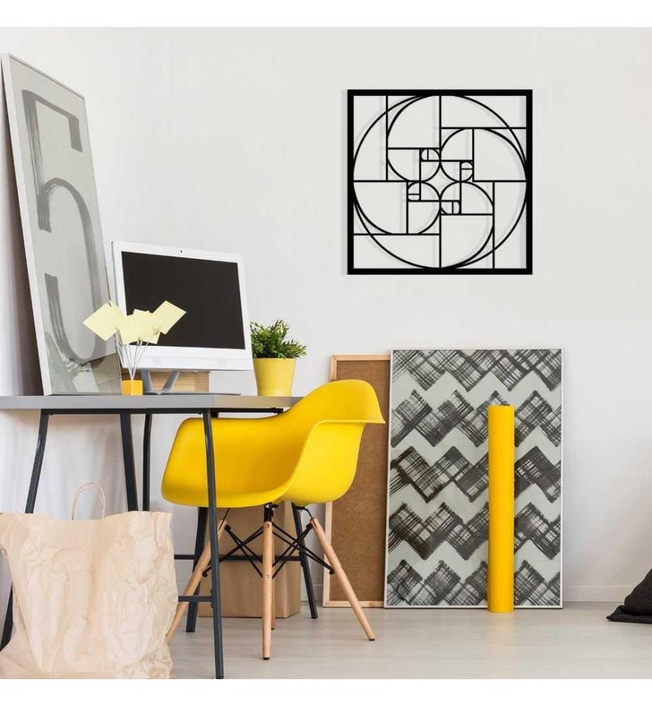 Decorative Metal Wall Accessory, Black, Metal