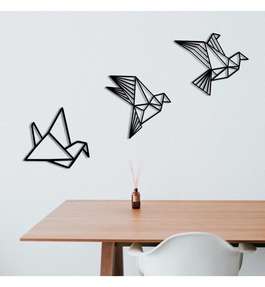 Decorative Metal Wall Accessory, Black, Metal