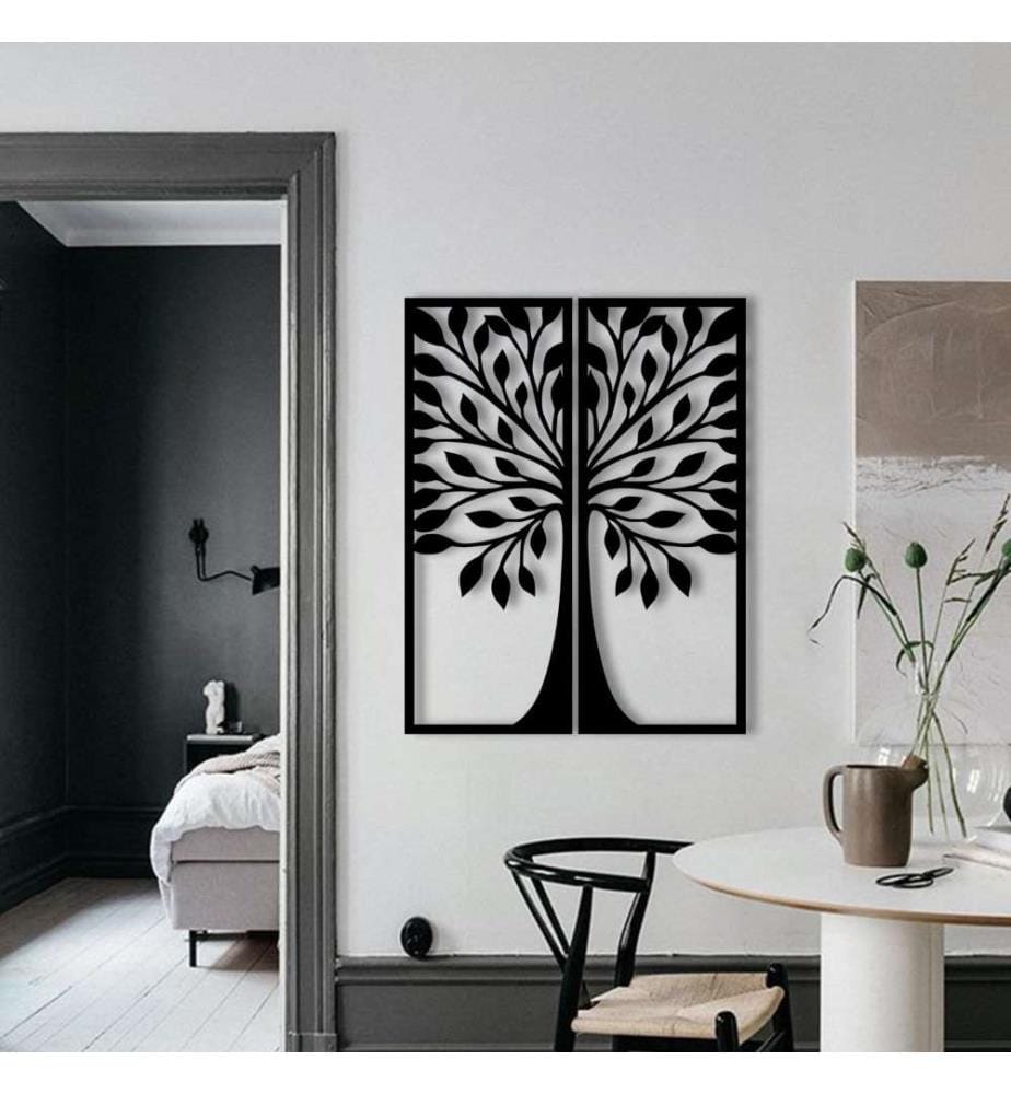 Decorative Metal Wall Accessory, Black, Metal