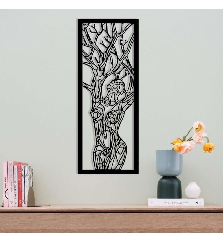 Decorative Metal Wall Accessory, Black, Metal